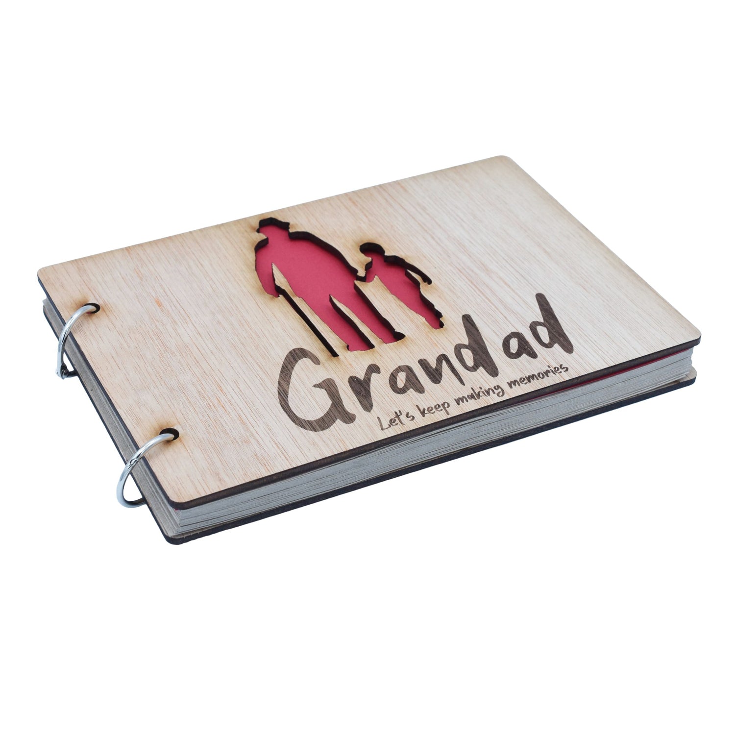 Grandad Let's Keep Making Memories-  Grandad and Grandson - Scrapbook, Photo album or Notebook. Fathers day or Birthday Gifts.