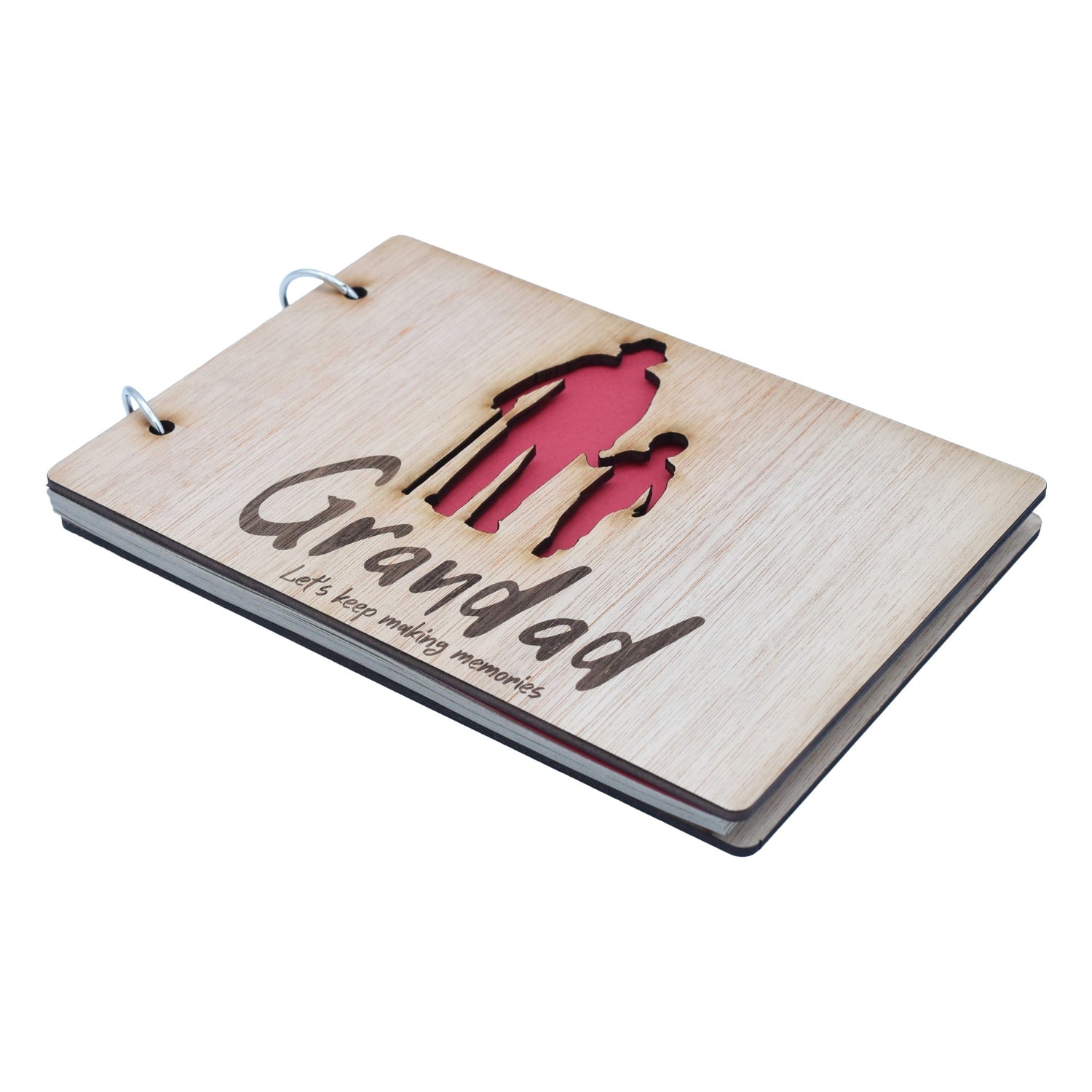 Grandad Let's Keep Making Memories-  Grandad and Grandson - Scrapbook, Photo album or Notebook. Fathers day or Birthday Gifts.