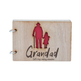 Grandad Let's Keep Making Memories-  Grandad and Granddaughter - Scrapbook, Photo album or Notebook. Fathers day or Birthday Gifts.