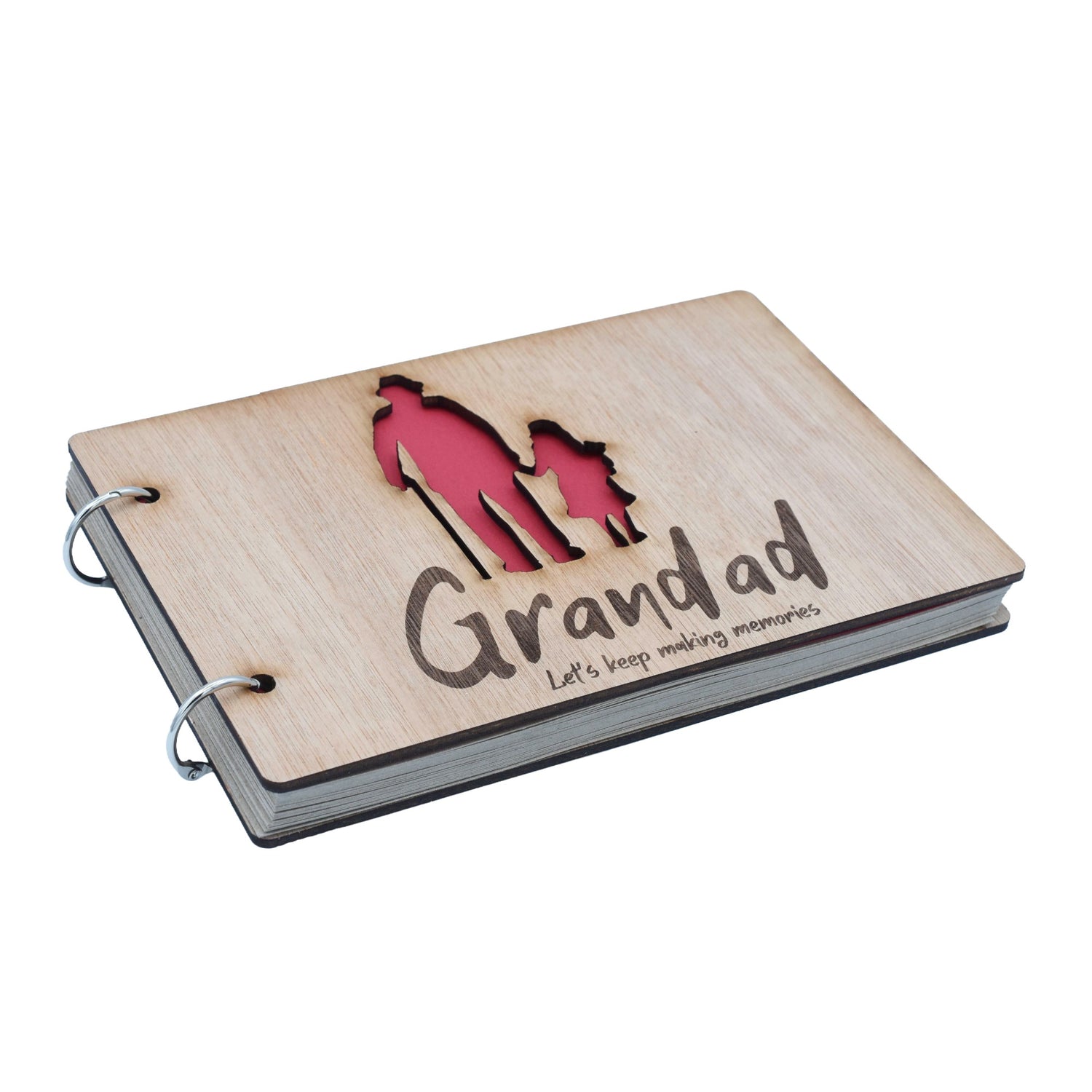 Grandad Let's Keep Making Memories-  Grandad and Granddaughter - Scrapbook, Photo album or Notebook. Fathers day or Birthday Gifts.