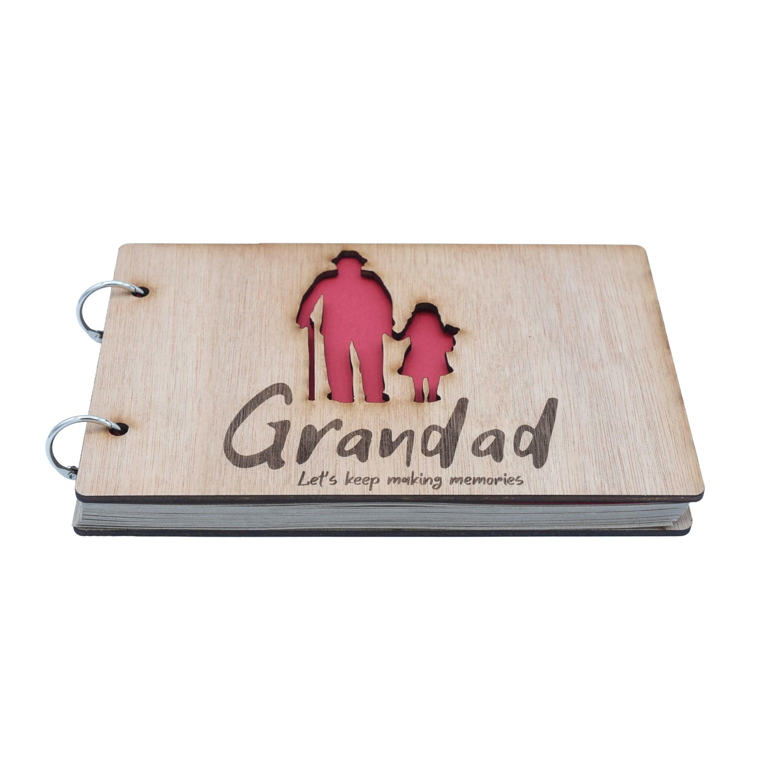 Grandad Let's Keep Making Memories-  Grandad and Granddaughter - Scrapbook, Photo album or Notebook. Fathers day or Birthday Gifts.