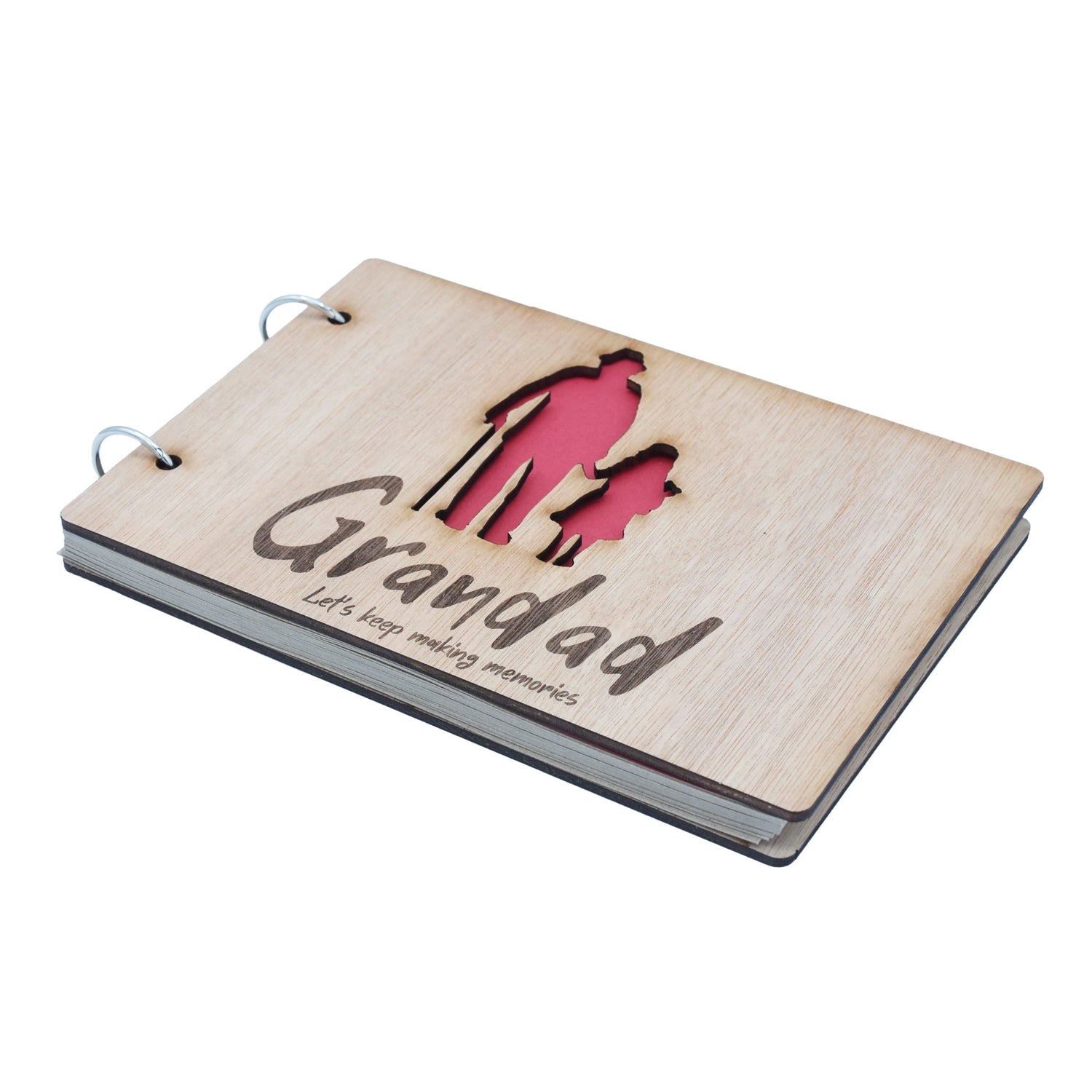 Grandad Let's Keep Making Memories-  Grandad and Granddaughter - Scrapbook, Photo album or Notebook. Fathers day or Birthday Gifts.